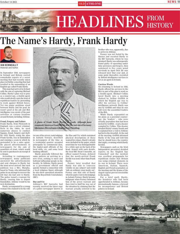 John Henry Gooding, confidence trickster and fraudster. One of his many aliases was Frank Hardy.